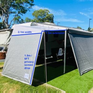 Jillaroo Awning Porch / Extension with end wall Privacy Screen/Sunshade - Image 2